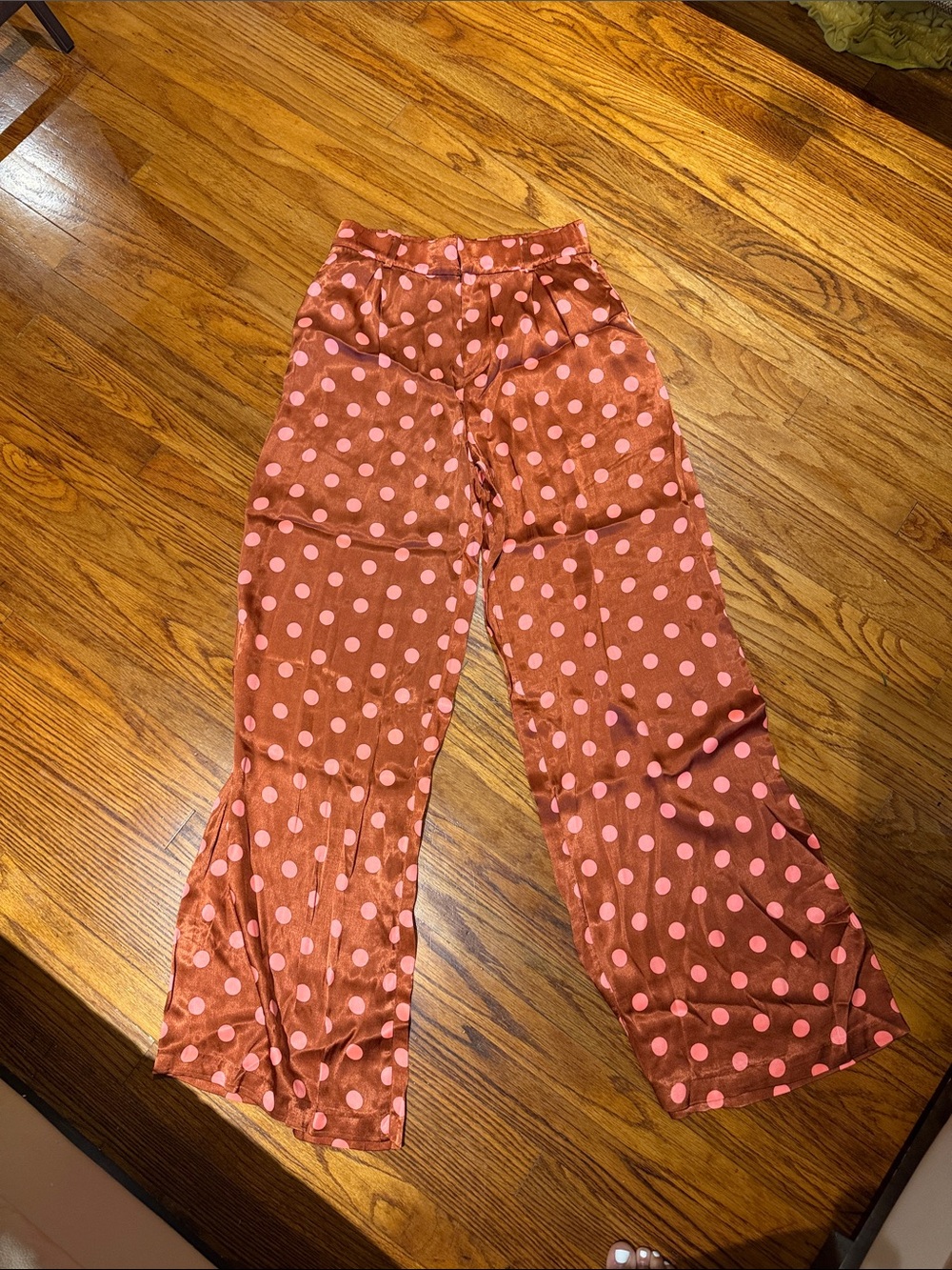 Zara Pink Polka Dot Pants